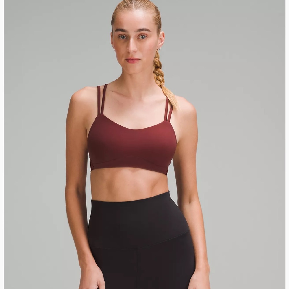 Lululemon Maroon Like a Cloud Bra Light Support, B/C Cup